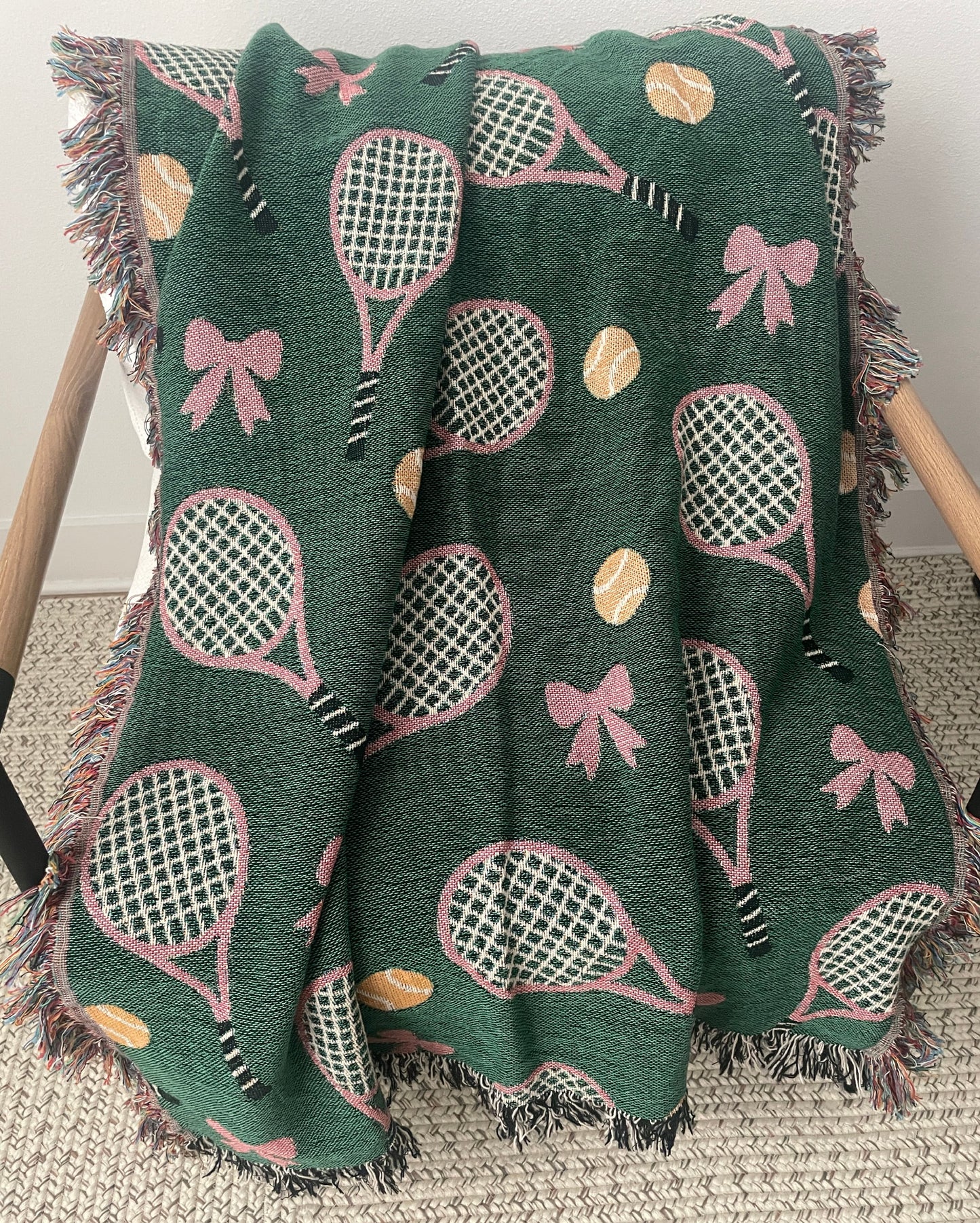 Tennis Woven Throw Blanket – Premium Gift for Tennis Lovers